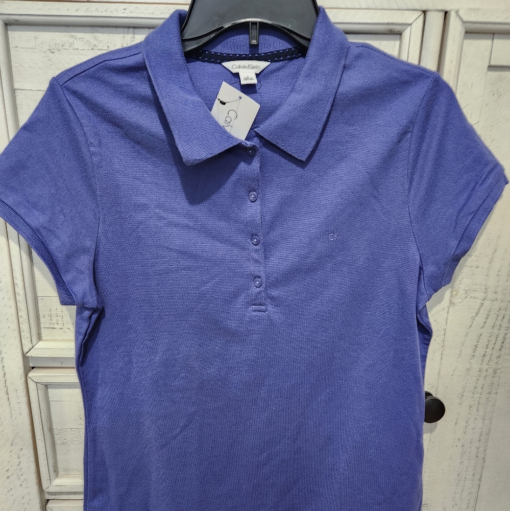 NWT Calvin klein polo knit